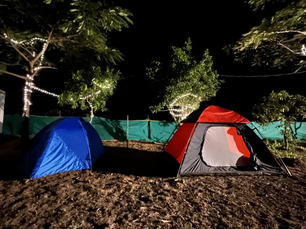Tents with Fairy Lights